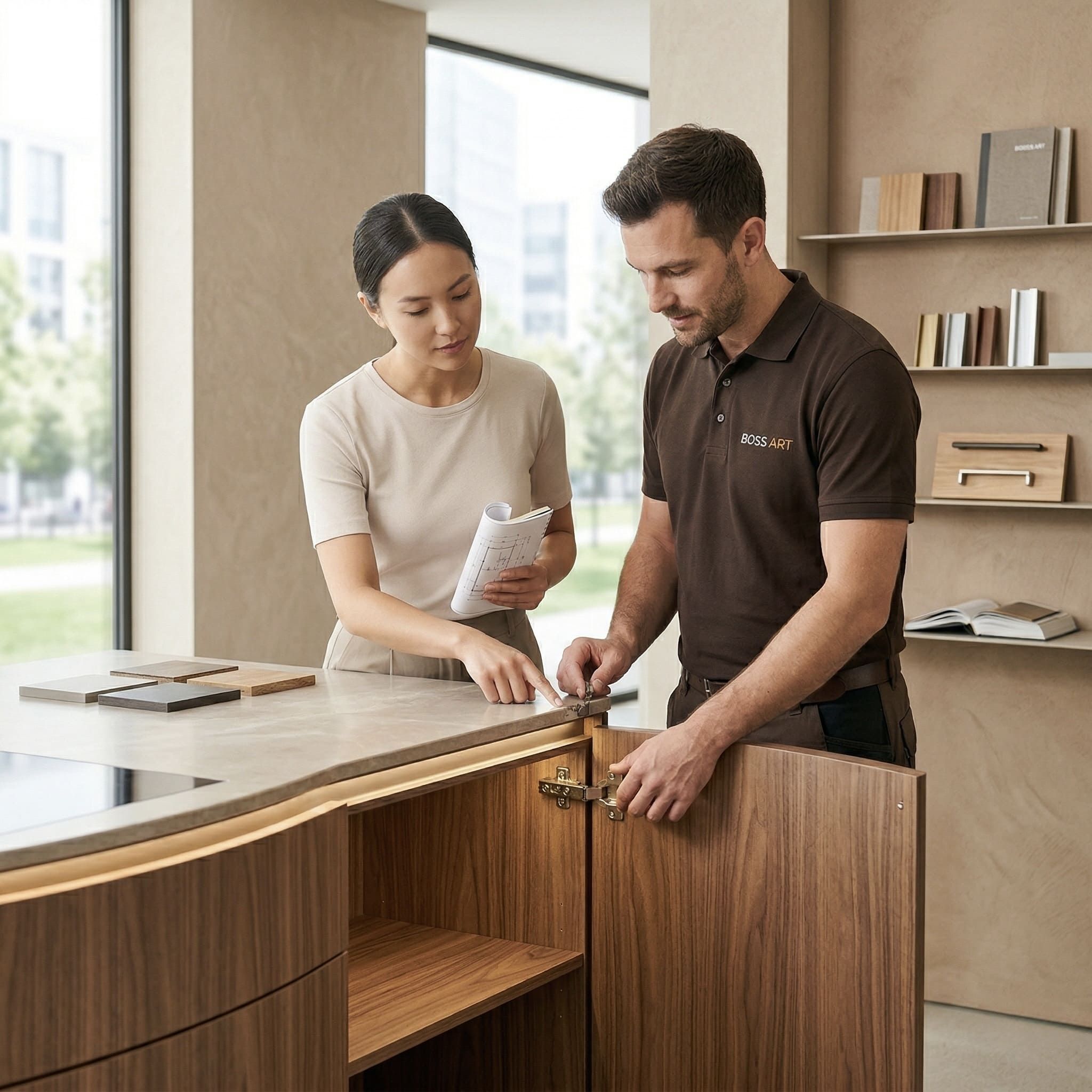 Проект корпусной мебели BOSS ART в жилом интерьере