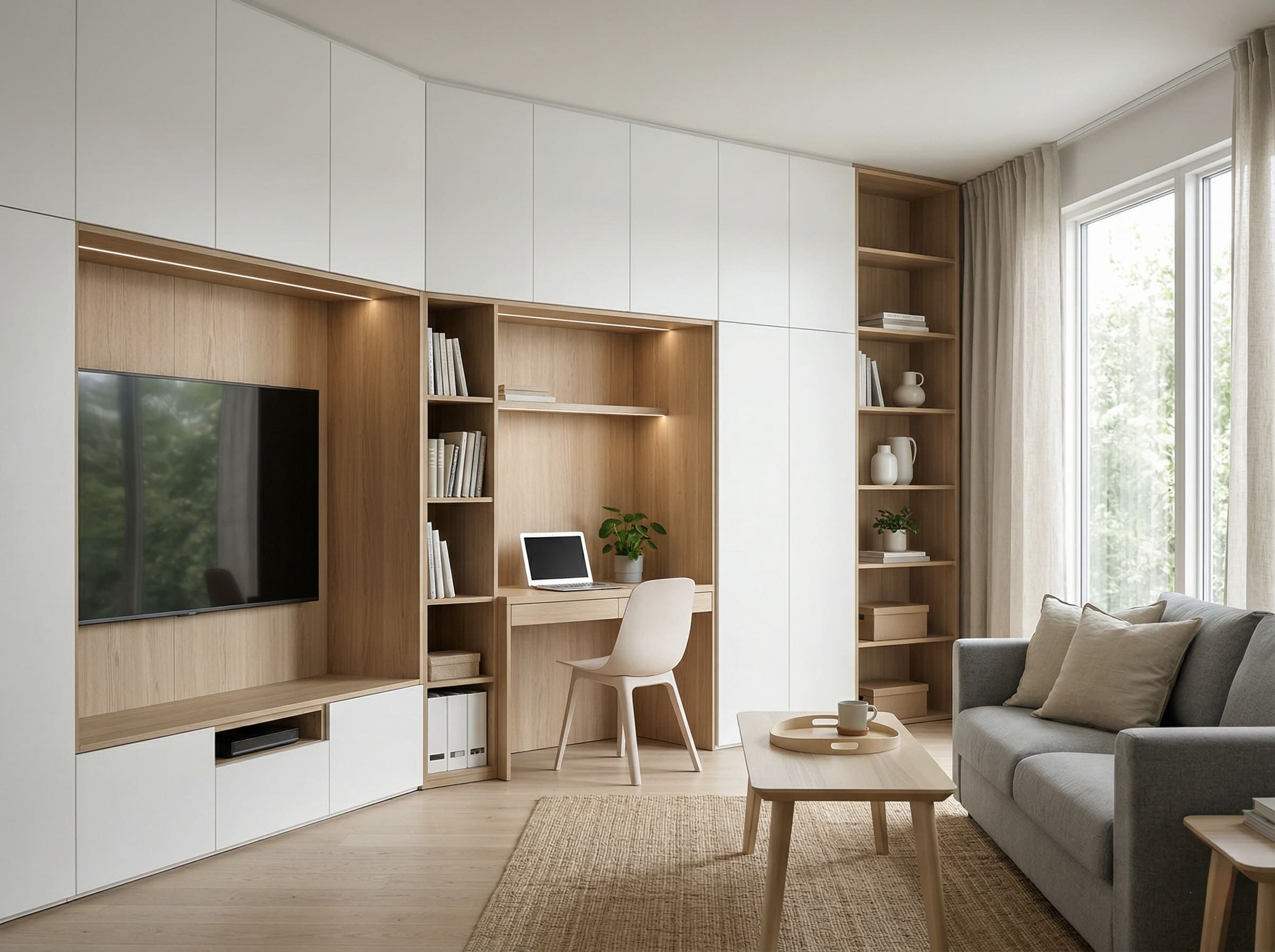 Детская BOSS ART с хранением, рабочей зоной и спокойной палитрой