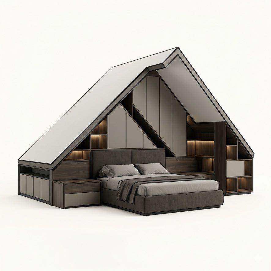 Мебель BOSS ART для помещения со сложной геометрией