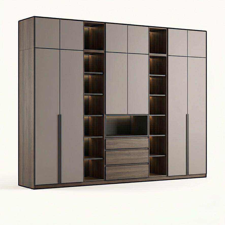 Шкаф BOSS ART с ровной фасадной геометрией и глубоким хранением