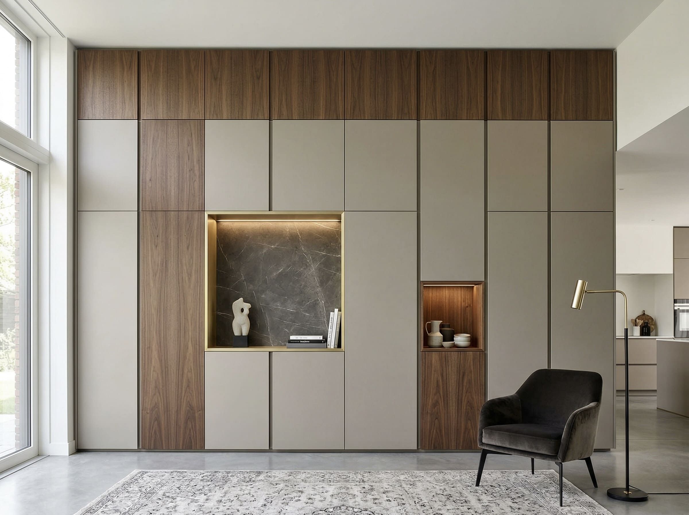 Шкаф BOSS ART с ровной фасадной геометрией и глубоким хранением