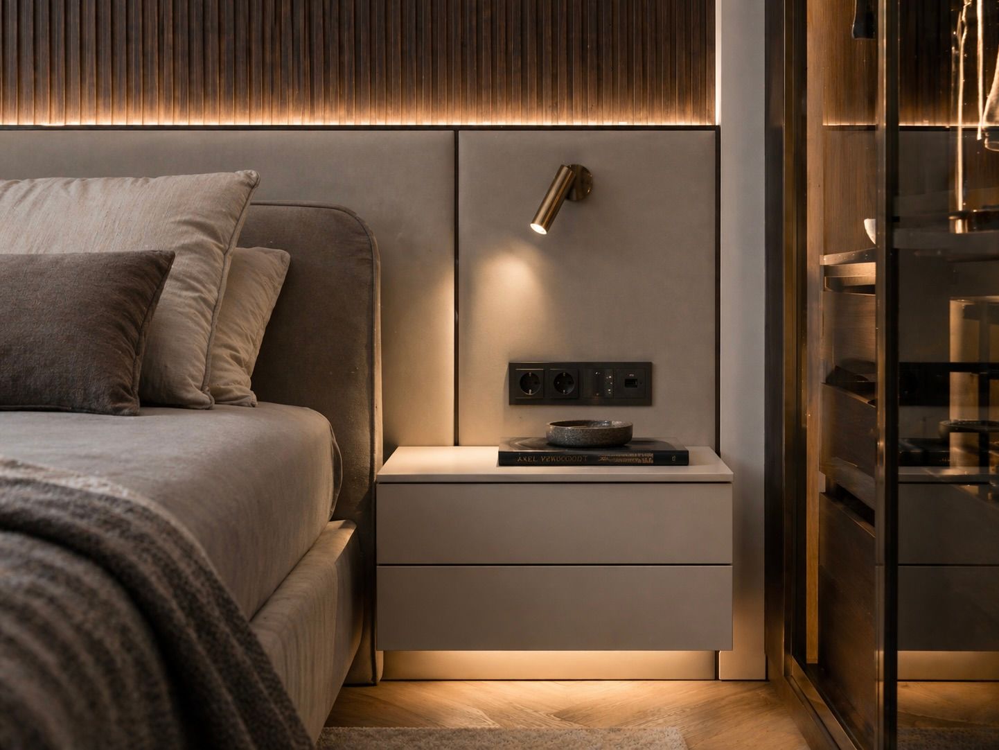 Спальни BOSS ART — Прикроватная инженерия без перегруза